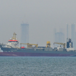 March 2, 2026, Dubai, UAE. Commercial vessels anchor off the coast of Dubai due to navigation disruptions in the Strait of Hormuz.  Source: Visual China