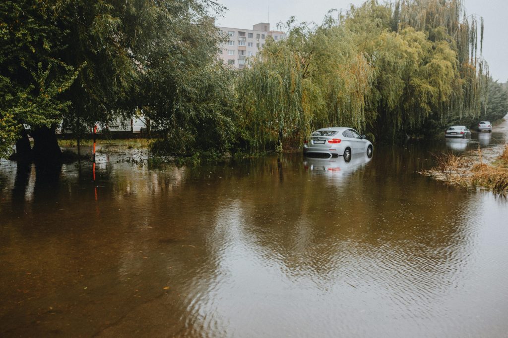 flood emergency evacuation flooded city street heavy rain disaster